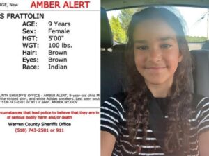 Authorities have recovered the body of 9-year-old Melina Galanis Frattolin following a child abduction alert issued near Lake George, New York.