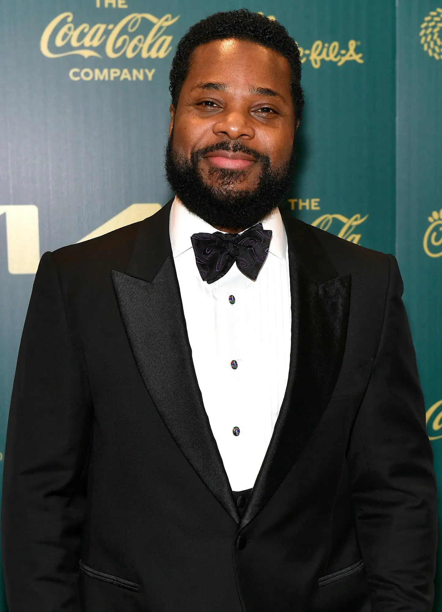 On January 14, 2023, Malcolm-Jamal Warner arrives at the Hyatt Regency Atlanta for the 2023 Beloved Community Awards.